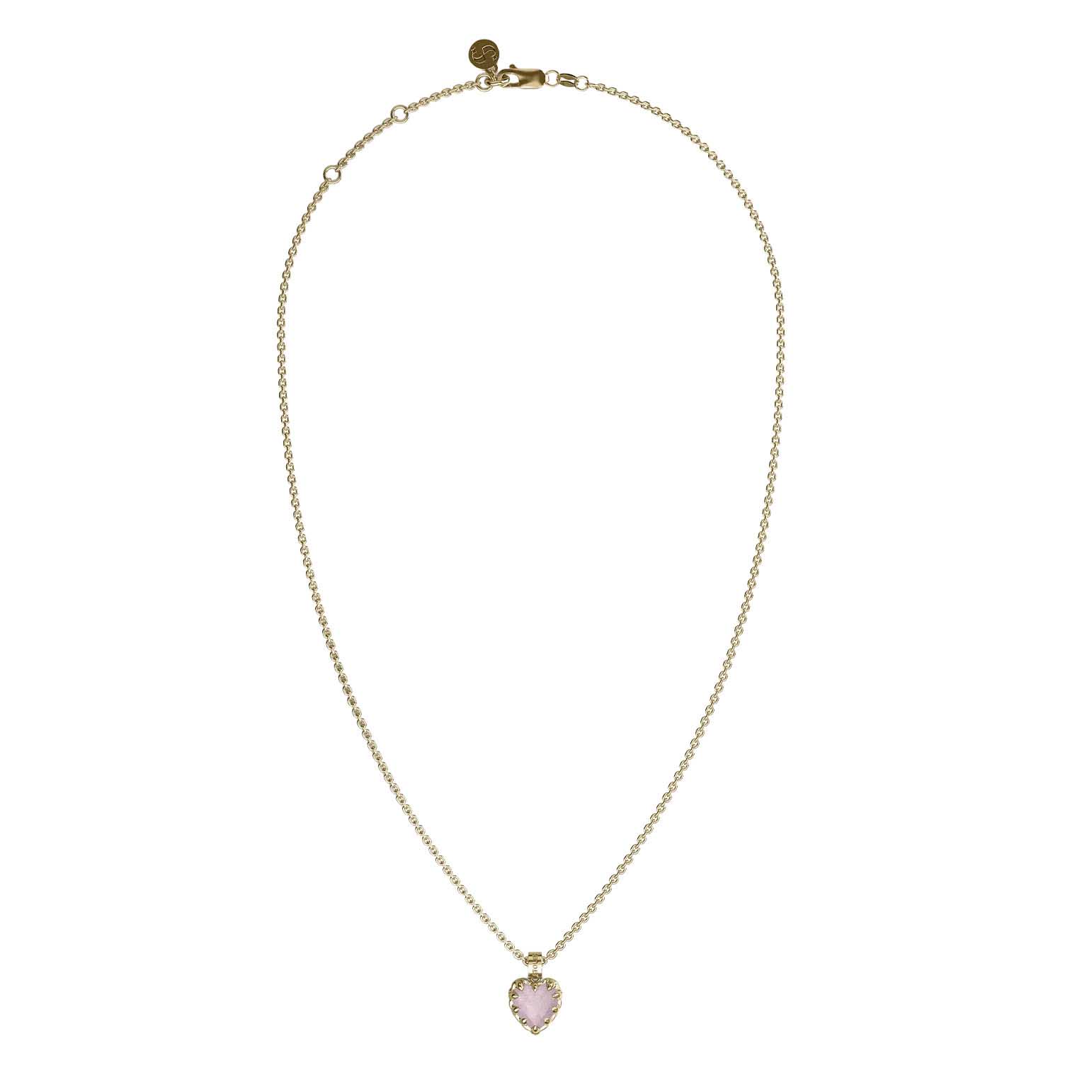 Stolen Girlfriends Club Love Claw Necklace Rose Quartz